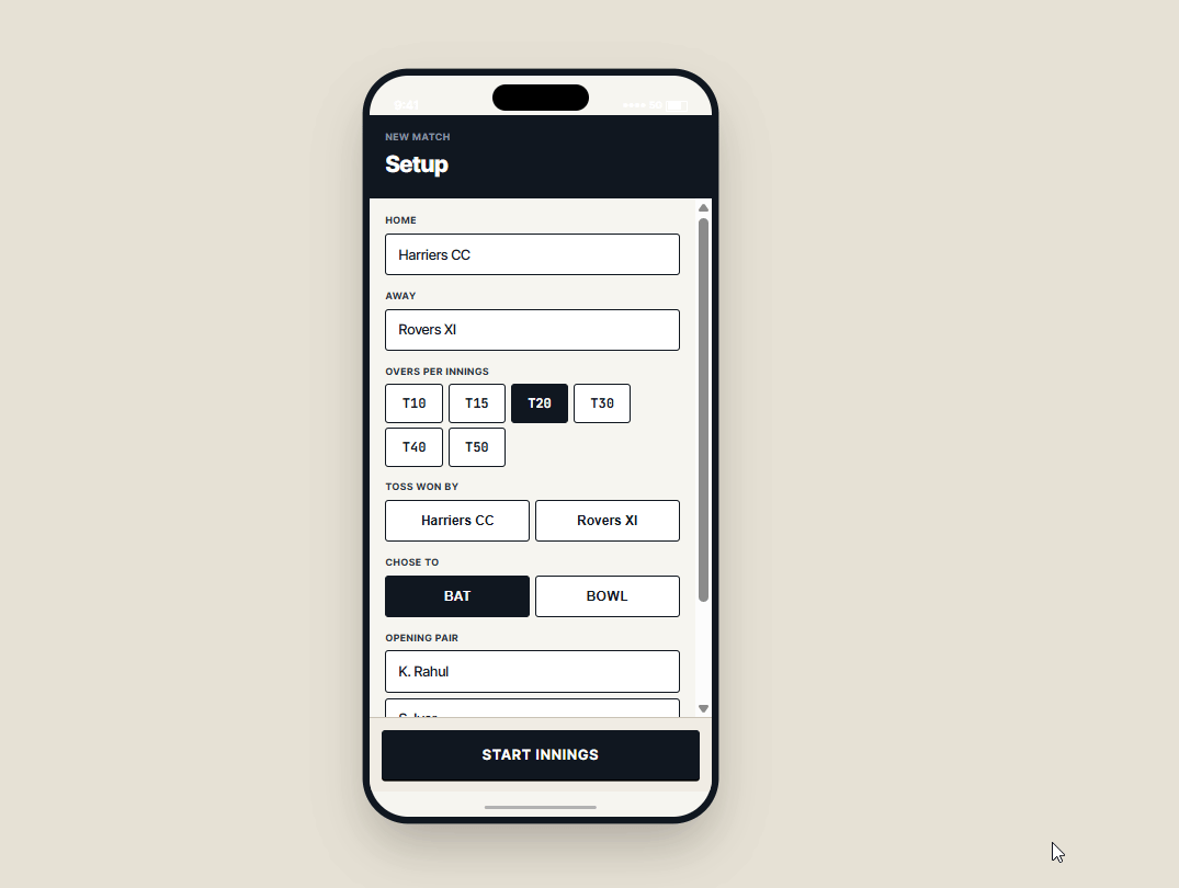 screenshot: first output in Claude Design